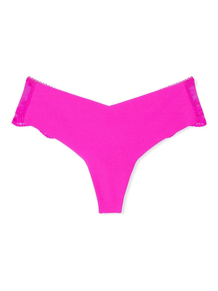 Victoria's Secret Bali Orchid Pink Thong Heart Mesh Back Knickers - Image 3 of 3