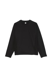 Victoria's Secret Black Fleece Crewneck Sweatshirt - Image 3 of 3