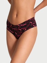 Victoria's Secret Black Love Script Cheeky Knickers - Image 1 of 3