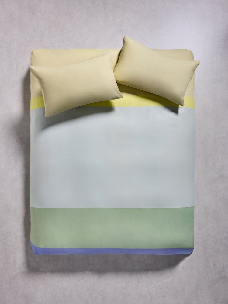 MADE.COM Green Marin 100% Cotton Duvet Cover and Pillowcase Set - Image 3 of 3