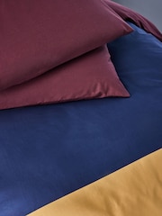 MADE.COM Navy Marin 100% Cotton Duvet Cover and Pillowcase Set - Image 2 of 3