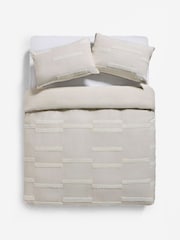 MADE.COM Natural Alban Tufted 100% Cotton Duvet Cover and Pillowcase Set - Image 3 of 3