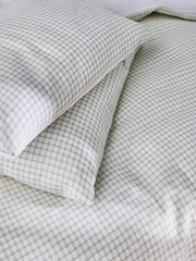 MADE.COM Aqua Gabin Waffle 100% Cotton Duvet Cover and Pillowcase Set - Image 3 of 3