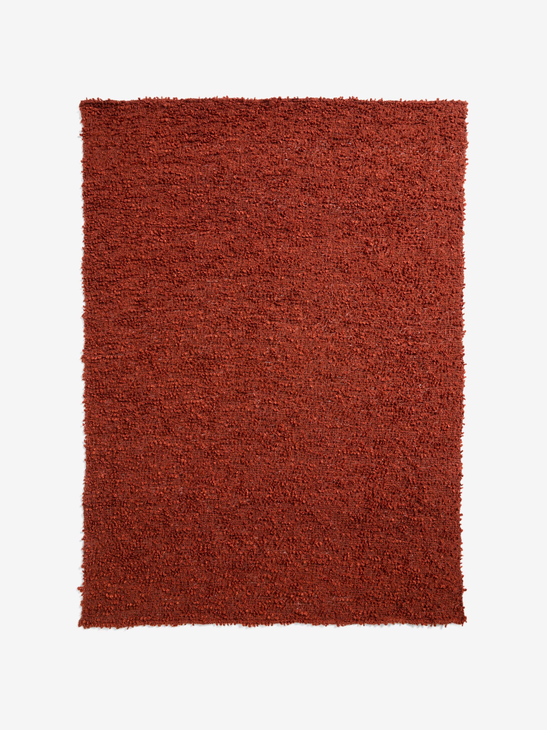 Buy MADE.COM Rust Red Boucle Textured Throw from the Next UK online shop