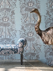 Clarke and Clarke Eggshell Emma J Shipley Kruger A4 Wallpaper Sample - Image 1 of 2