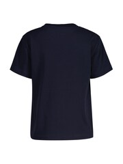 GANT Blue Relaxed 100% Cotton Contrast Shield T-Shirt - Image 2 of 2