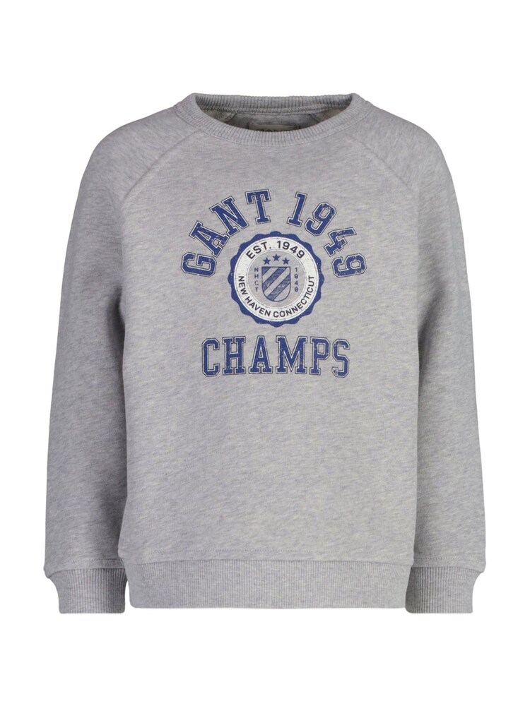 GANT Grey 1949 Raglan Crew Neck 100% Cotton Sweatshirt - Image 1 of 1