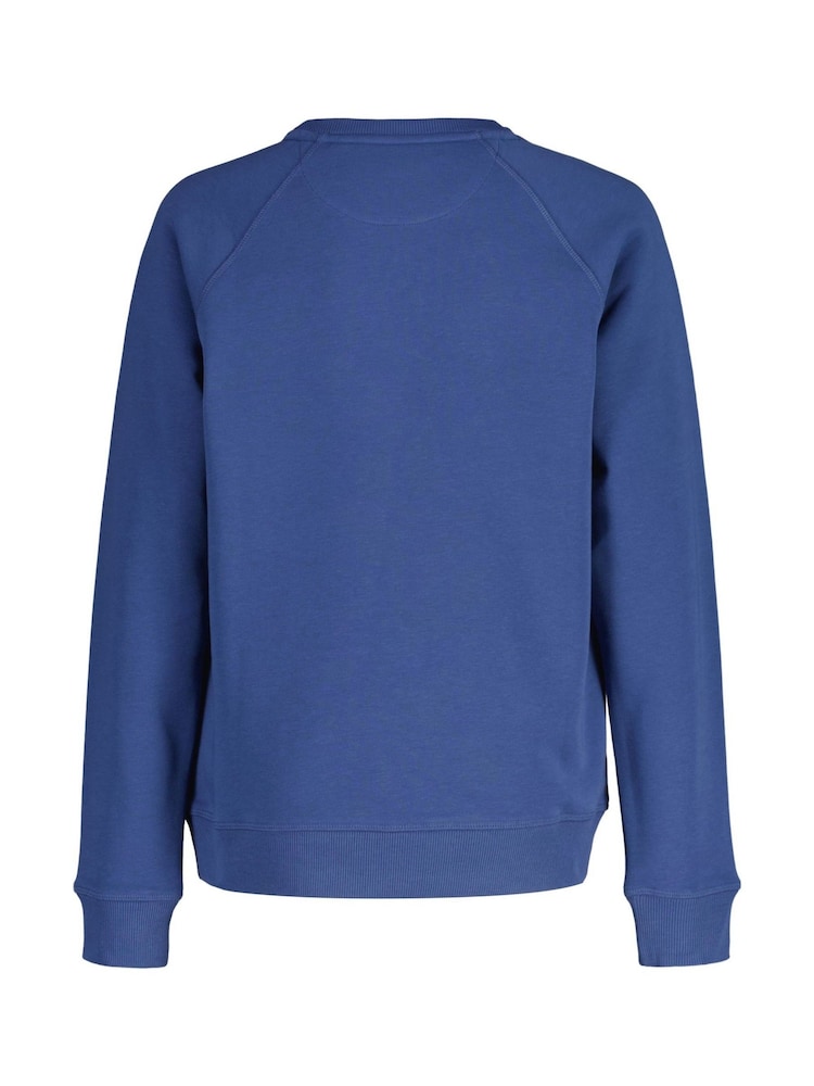 GANT Blue Shield Crew Neck Sweatshirt - Image 2 of 2