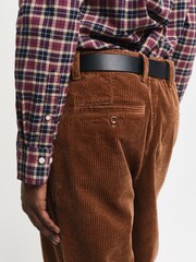 GANT Red 100% Cotton Regular Light Twill Check Shirt - Image 5 of 8