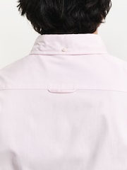 GANT Pink Slim Pinpoint Oxford 100% Cotton Shirt - Image 4 of 5