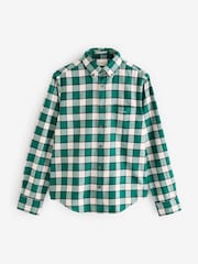 GANT Green 100% Cotton Regular Herringbone Check Shirt - Image 7 of 7
