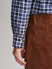GANT Blue 100% Cotton Regular Light Twill Check Shirt - Image 5 of 7