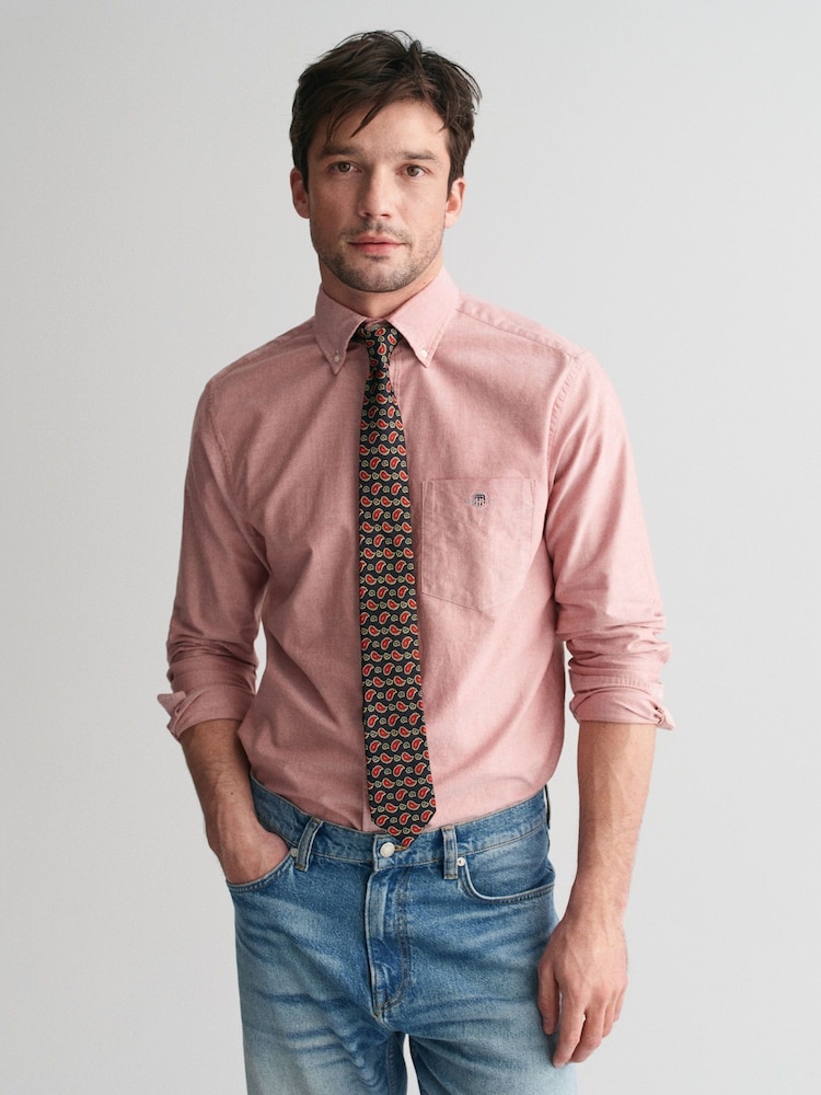 GANT Red Regular Classic Oxford 100% Cotton Shirt - Image 1 of 6