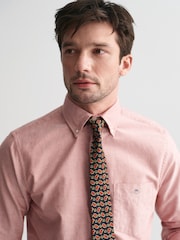 GANT Red Regular Classic Oxford 100% Cotton Shirt - Image 5 of 6