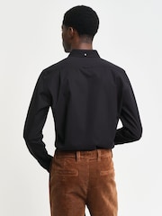 GANT Black Slim Pinpoint Oxford 100% Cotton Shirt - Image 2 of 7