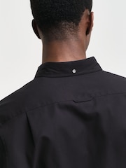 GANT Black Slim Pinpoint Oxford 100% Cotton Shirt - Image 6 of 7