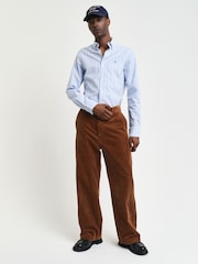 GANT Blue Slim Oxford Stretch Stripe Shirt - Image 1 of 6