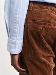 GANT Blue Slim Oxford Stretch Stripe Shirt - Image 5 of 6