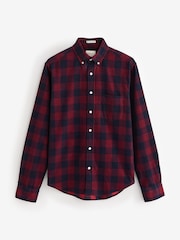 GANT Red Regular Corduroy 100% Cotton Check Shirt - Image 7 of 7