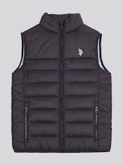 U.S. Polo Assn. Boys Panelled Quilted Gilet - Image 6 of 9