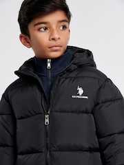 U.S. Polo Assn. Boys Longline Puffer Jacket - Image 2 of 11