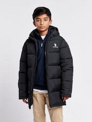 U.S. Polo Assn. Boys Longline Puffer Jacket - Image 6 of 11