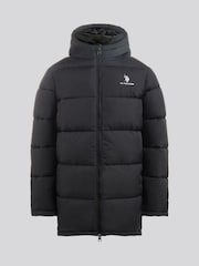 U.S. Polo Assn. Boys Longline Puffer Jacket - Image 7 of 11