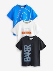 Baker by Ted Baker Graphic Print T-Shirts 3 Pack - Image 1 of 7