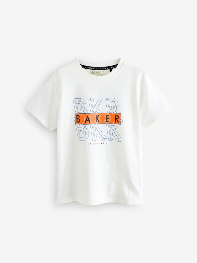 Baker by Ted Baker Graphic Print T-Shirts 3 Pack - Image 4 of 7
