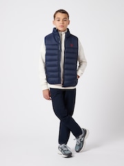 U.S. Polo Assn. Boys Panelled Quilted Gilet - Image 3 of 9