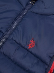 U.S. Polo Assn. Boys Panelled Quilted Gilet - Image 8 of 9