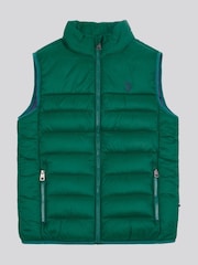 U.S. Polo Assn. Boys Panelled Quilted Gilet - Image 1 of 4