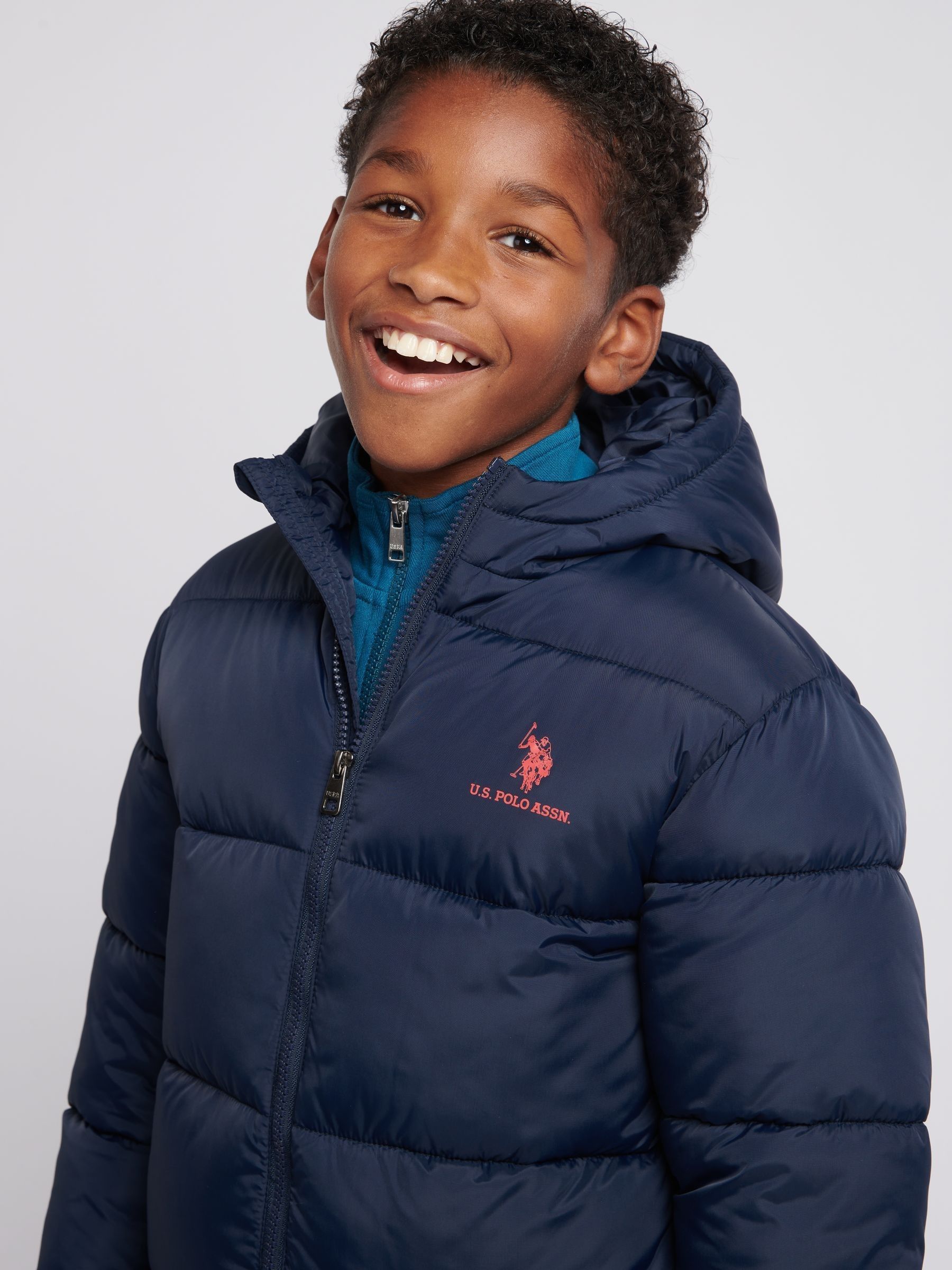 Buy U.S. Polo Assn. Boys Longline Puffer Jacket from Next USA