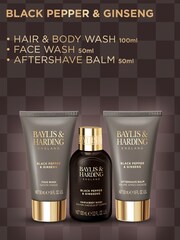 Baylis & Harding Black Pepper & Ginseng Mens Luxury Wash Bag Gift Set - Image 2 of 5