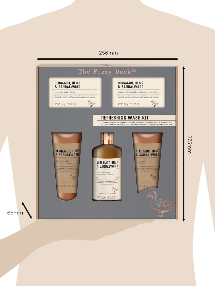 Baylis & Harding Bergamot, Hemp & Sandalwood Refreshing Wash Kit Gift Set - Image 5 of 5