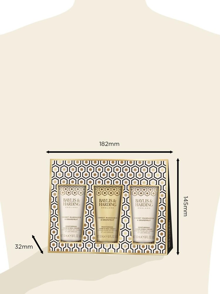 Baylis & Harding Sweet Mandarin & Grapefruit Indulgent Hand Trio Gift Set - Image 5 of 5
