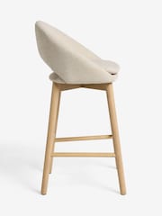 Tweedy Plain Light Natural Hewitt Light Wood Leg Bar Stool - Image 7 of 9