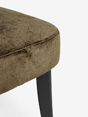 Set of 2 Plush Chenille Moss Green Remi Dining Chairs - Image 6 of 9