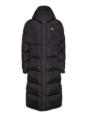 Tommy Jeans Black Alaska Long Puffer Jacket - Image 5 of 5
