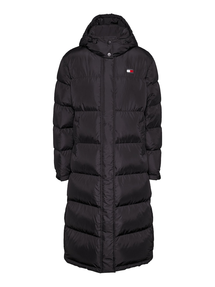 Tommy Jeans Black Alaska Long Puffer Jacket - Image 5 of 5