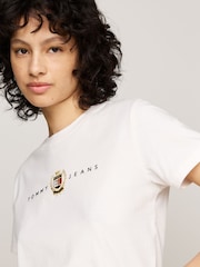 Tommy Jeans Regular Fit 100% Cotton Crest Linear T-Shirt - Bild 3 von 5