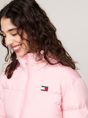 Tommy Jeans Pink Tommy Jeans Back Flag Alaska White Jacket - Image 3 of 5