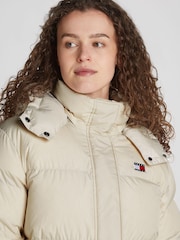 Tommy Jeans Natural Alaska Long Puffer Jacket - Image 3 of 6
