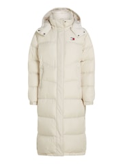 Tommy Jeans Natural Alaska Long Puffer Jacket - Image 4 of 6