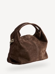 Manu Atelier Brown Suede Gala Bag - Image 4 of 9