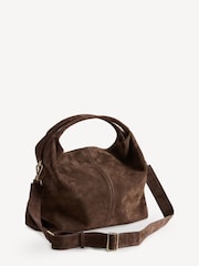 Manu Atelier Brown Suede Gala Bag - Image 5 of 9