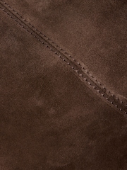 Manu Atelier Brown Suede Gala Bag - Image 9 of 9