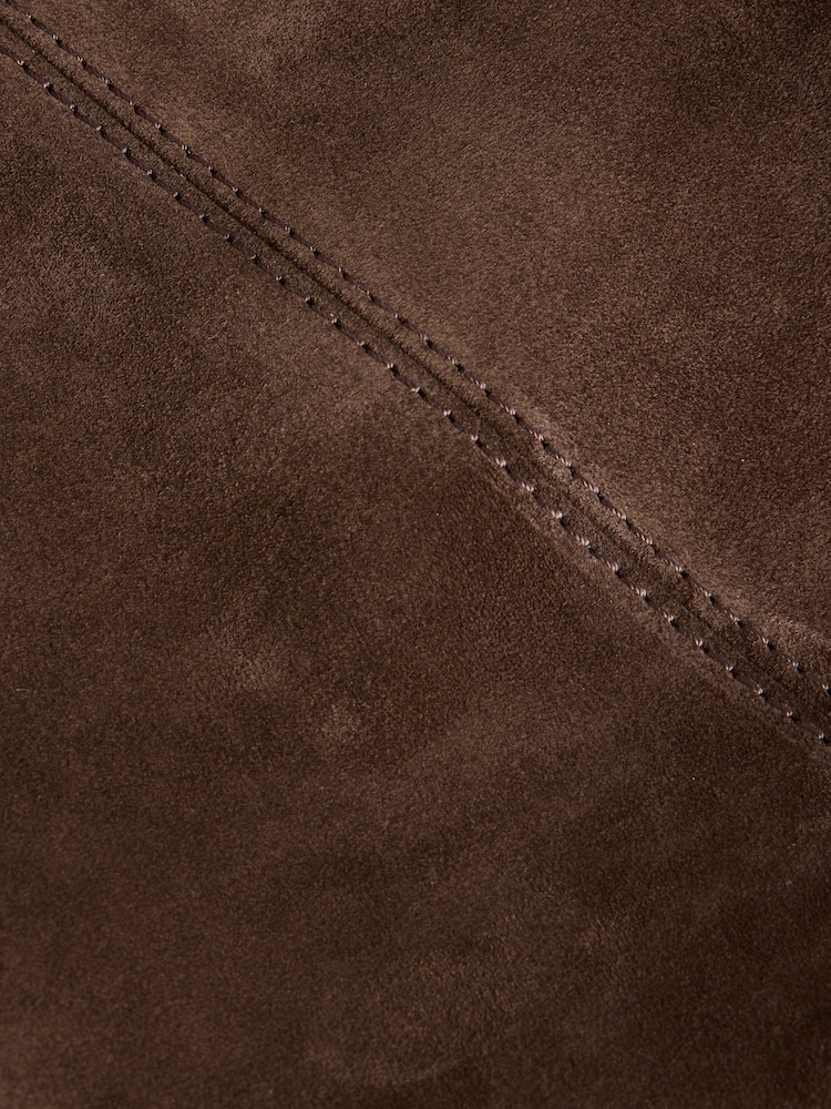 Manu Atelier Brown Suede Gala Bag - Image 9 of 9