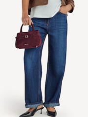 Manu Atelier Merlot Suede Le Cambon 20 Bag - Image 3 of 9