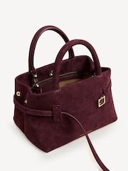 Manu Atelier Merlot Suede Le Cambon 20 Bag - Image 6 of 9